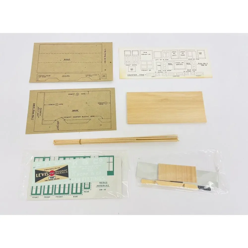Classic Miniatures HO Work's Hardware Building Kit CM-19 New Open Box